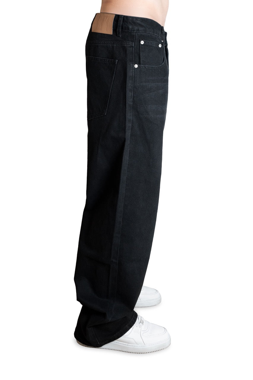 BLACK WIDE DENIM